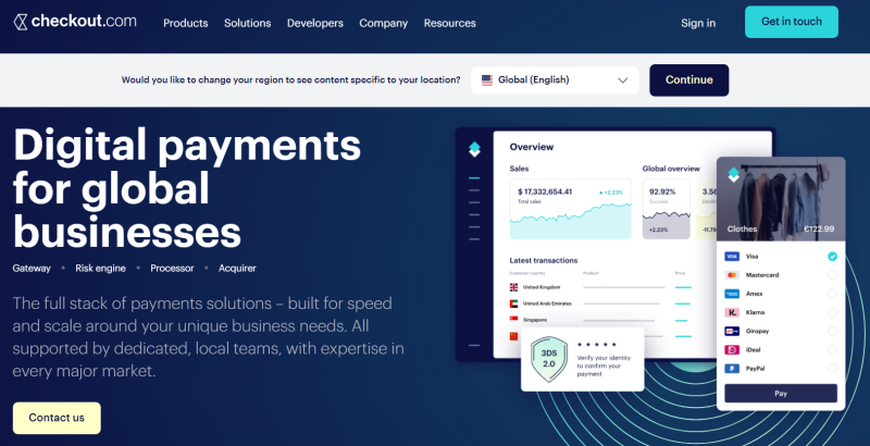 Checkout – 全球支付解决方案提供商-跨境百科